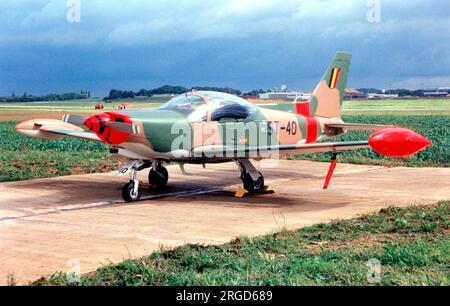 Force Aerienne Belge - SIAI-Marchetti SF.260MB ST-40 (msn 840). (Force Aerienne Belge - Belgische Luftwaffe). Stockfoto