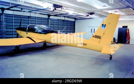 United States Air Force - Schweizer TG-7A 81-0886 - N31AF (msn 1, SGM 2-37) der USAF Academy in Colorado Springs, CO. Stockfoto