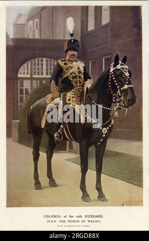 Oberst der 10. Hussars, Prinz von Wales Stockfoto