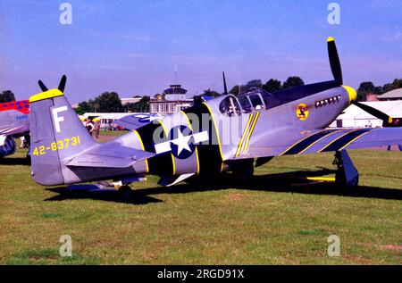 Nordamerikanische A-36A N251A/42-83731 (MSN 97-15949), von der Fighter Collection, in Duxford, Großbritannien. Stockfoto
