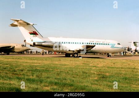 Royal Air Force of Oman - BAC 1-11-485GD 551 (msn 251), vom 3. Geschwader, auf der Air Tournament International - Boscombe Down 13. Juni 1992 Stockfoto