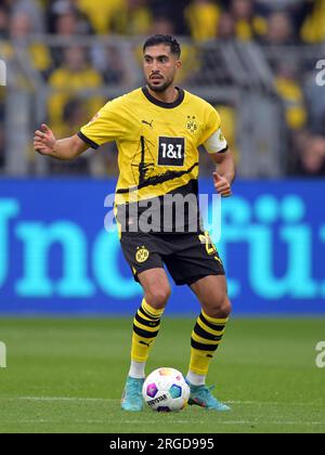 DORTMUND - Emre Can von Borussia Dortmund während des Freundschaftsspiels zwischen Borussia Dortmund und Ajax Amsterdam am Signal Iduna Park am 6. August 2023 in Dortmund. AP | niederländische Höhe | GERRIT VON KÖLN Stockfoto