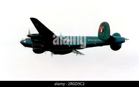 Royal Air Force - Avro 716 Shackleton AEW.2 WL747 'Florence' (msn R3/696/239005), Nr. 8 Staffel, am 25. Mai 1991. Stockfoto