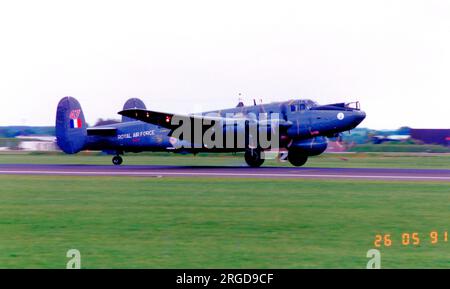 Royal Air Force - Avro 716 Shackleton AEW.2 WL747 'Florence' (msn R3/696/239005), Nr. 8 Staffel, am 25. Mai 1991. Stockfoto