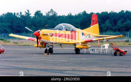 Koninklijke Luchtmacht - Pilatus PC-7 Turbo Trainer L-12 (msn 611), Koninklijke Luchtmacht - Royal Netherlands Air Force. Stockfoto