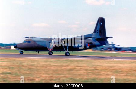 Koninklijke Luchtmacht - Fokker F-27-300m Troopship C-5 (msn 10155). Stockfoto