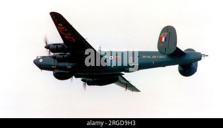 Royal Air Force - Avro 716 Shackleton AEW.2 WL747 'Florence' (msn R3/696/239005), Nr. 8 Staffel, am 25. Mai 1991. Stockfoto