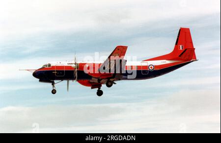 Royal Air Force - Hawker Siddeley Andover C.1 XS606 (msn Set 13), der Empire Test Pilot's School. Stockfoto