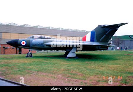 Gloster Javelin FAW.1 XA564 , im RAF-Museum Cosford.am 4. Februar 1992. Stockfoto