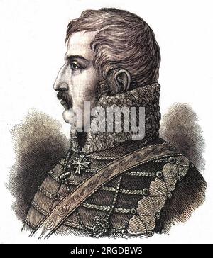 FERDINAND BAPTISTA von SCHILL (1776-1809), deutscher Soldat und Patriot. Stockfoto