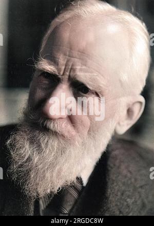 GEORGE BERNARD SHAW (1856-1950), irischer Schriftsteller. Stockfoto