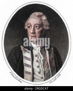 MOLYNEUX Baron SHULDHAM (1717-1798), britischer Marinekommandant, Admiral der Weißen Staffel. Stockfoto