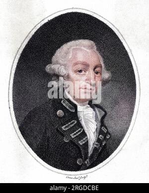 MOLYNEUX Baron SHULDHAM (1717-1798), britischer Marinekommandant, Admiral der Weißen Staffel. Stockfoto