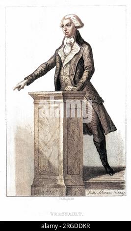 PIERRE VICTURNIEN VERGNIAUD, französischer revolutionärer Staatsmann, "Victime de la Revolution" Stockfoto