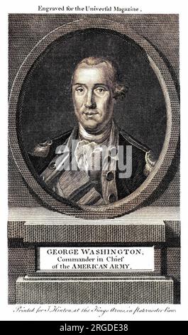 GEORGE WASHINGTON Oberbefehlshaber der amerikanischen Armee. Stockfoto