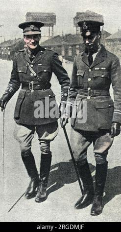 Prinz Albert, später Herzog von York und König George VI., als Captain der Royal Air Force, zu der er 1918 von der Marine wechselte. Stockfoto