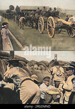 Das Periskop in einem australischen Graben der Dardanellen. Stockfoto