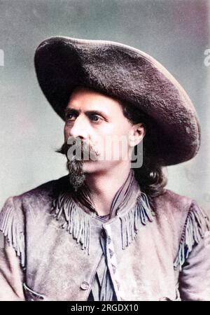 Porträtfoto von Buffalo Bill. Soldat, Bisonjäger und Showman. Stockfoto