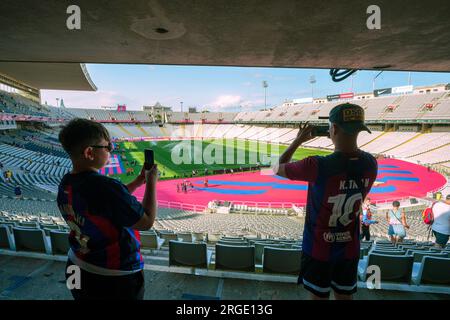 Barcelona, Spanien, 8, August 2023. Spanien-Fußball-Joan Gamper Trophäe zwischen FC Barcelona und Totthenham Hotspur. Kredit: Joan G/Alamy Live News Stockfoto