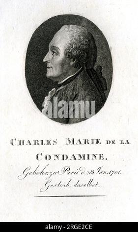 Charles Marie De La Condamine - Mathematiker, Geograf Stockfoto