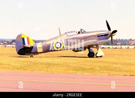 Hawker Sea Hurricane IB G-BKTH / Z7015 (msn CCF/41h/4013) Stockfoto