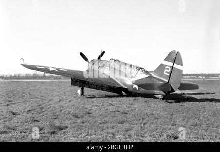 US Navy - Curtiss SB2C-5 Helldiver 89172 (msn 89518, Curtiss Modell 84G), von VT-75. Stockfoto