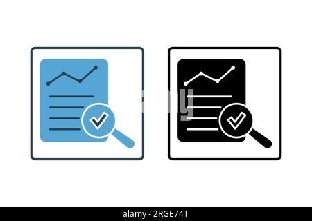 Audit-Symbol. Symbol für Umfrage. Solider Symbolstil. Einfache Vektorkonstruktion editierbar Stock Vektor