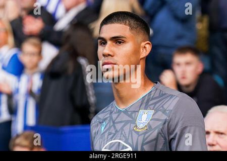 Sheffield, Großbritannien. 08. Aug. 2023. Sheffield Wednesday Torwart Devis Vasquez während des Sheffield Wednesday FC vs Stockport County FC, Carabao Cup, Runde 1-Spiels im Hillsborough Stadium, Sheffield, Großbritannien am 8. August 2023 Credit: Every second Media/Alamy Live News Stockfoto