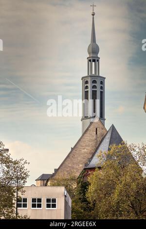 Bild des Kirchenchuches der Sankt Johannes Baptisten Kirche oder Propsteikirche in Dortmund. Propsteikirche ist der gebräuchliche Name einer Kirche in Dortm Stockfoto