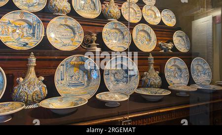 Chinesische Porzellansammlung der bayerischen Könige in der Münchner Residenz Stockfoto