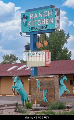 Ranch Kitchen Restaurant und Steakhaus in Gallup, NM Stockfoto