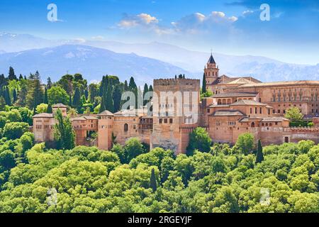 Alhambra Palast, Granada, Andalusien, Spanien, Unesco Stockfoto