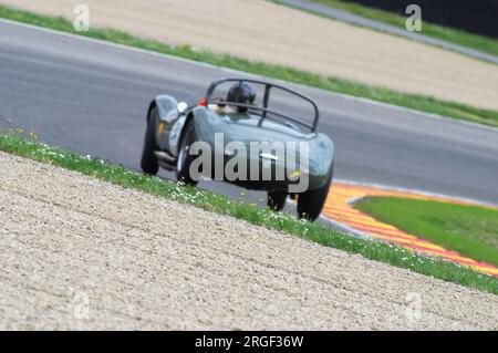 Scarperia, Mugello 5. märz 2008: Unbekannt Fahren des Maserati Oldtimer während des Trainings auf dem Mugello Circuit. Italien Stockfoto