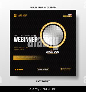 Postvorlage Für Digitales Marketing In Sozialen Medien. 3D Abbildung Stock Vektor