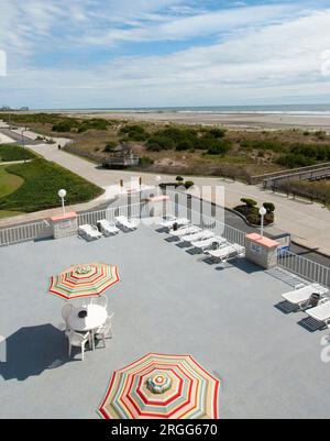 Olympic Motor Inn, Wildwood, New Jersey, Wildwood Motel am Strand Stockfoto