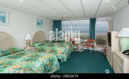 Olympic Motor Inn, Wildwood, New Jersey, Wildwood Motel am Strand Stockfoto