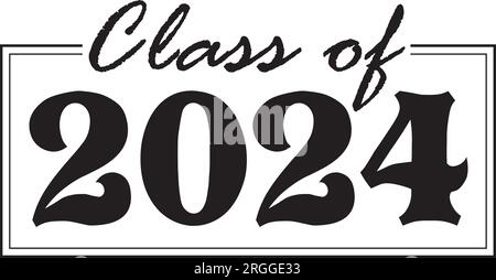 Box-bw-Logo für Klasse 2024-Skript Stock Vektor