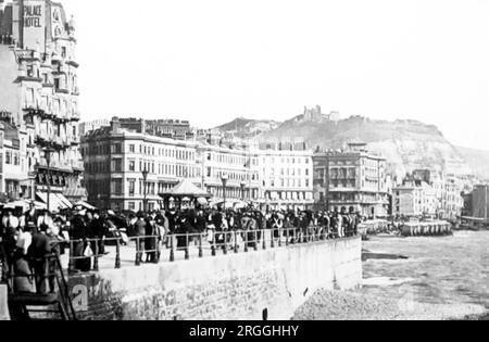 Hastings Promenade, viktorianische Zeit Stockfoto