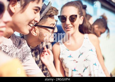 Teenager Freunde, Zeit miteinander zu verbringen Stockfoto