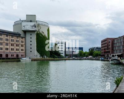 Stadthafen am Münster Stockfoto