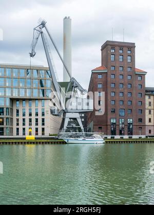 Stadthafen am Münster Stockfoto