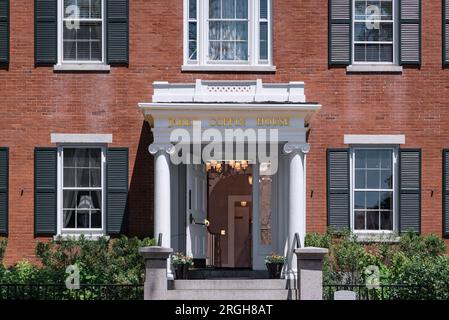 Jared Coffin House Hotel im historischen Viertel von Nantucket Stockfoto