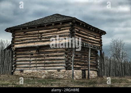 Davidsons Fort aus dem Revolutionskrieg Stockfoto