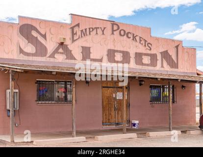 Leere Taschen Limousine, Holbrook, AZ Stockfoto