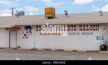 Leere Taschen Limousine, Holbrook, AZ Stockfoto