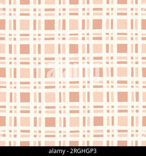 Handgezeichnete Geometrische Prüfungen Vektor Nahtloses Muster Stock Vektor