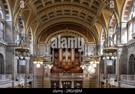 Orgel von Lewis & Co. In der Kelvingrove Art Gallery installiert Stockfoto