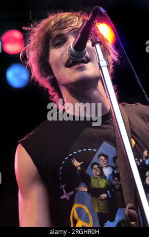 Matthew Bair, Bandcamp, Supporting Sugarcult im Brookhaven Amphitheater, 30. Juli 2006 Stockfoto