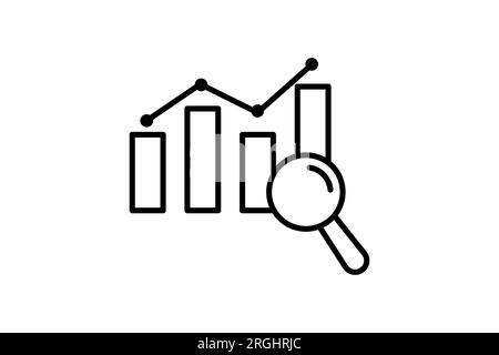 Symbol „Inspektion“. Symbol für Umfrage. Stil des Liniensymbols. Einfache Vektorkonstruktion editierbar Stock Vektor