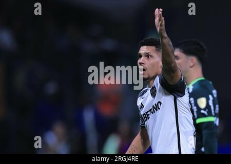 Sao Paulo, Brasilien. 10. Aug. 2023. SP - SAO PAULO - 08/09/2023 - LIBERTADORES 2023, PALMEIRAS X ATLETICO-MG - Paulinho Spieler von Atletico-MG während eines Spiels gegen Palmeiras im Arena Allianz Parque für die Libertadores 2023 Meisterschaft. Foto: Ettore Chiereguini/AGIF/Sipa USA Guthaben: SIPA USA/Alamy Live News Stockfoto